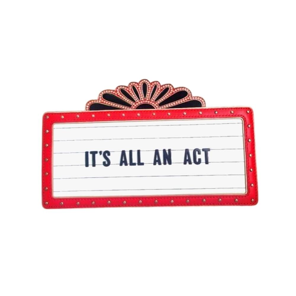 Kate Spade It's All An Act Marquee Clutch Bag Purse One Size